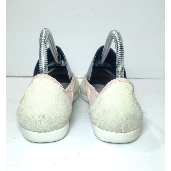 EUC TKS Pink Suede Mesh Sport Casual Maggie 562 Ballerina Fats Sz 6 Girls Shoes - Picture 5 of 8